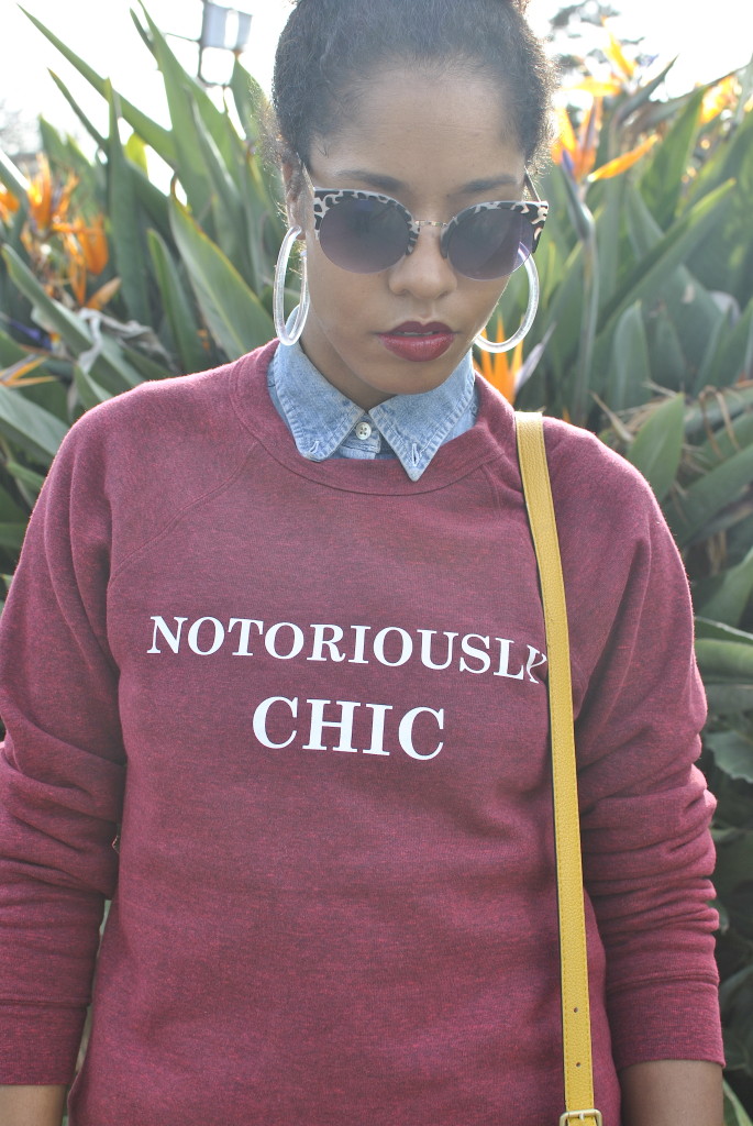 notoriously chic sweatshirt