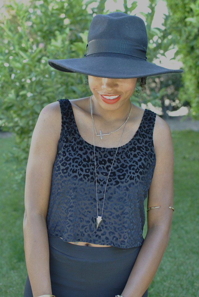 black fedora outfit