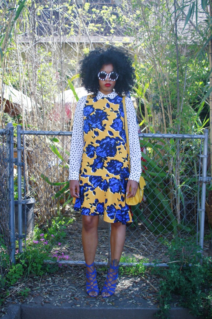 whowhatwear target mixed prints spring fashion who what wear blogger black girl fashion blog natural hair 