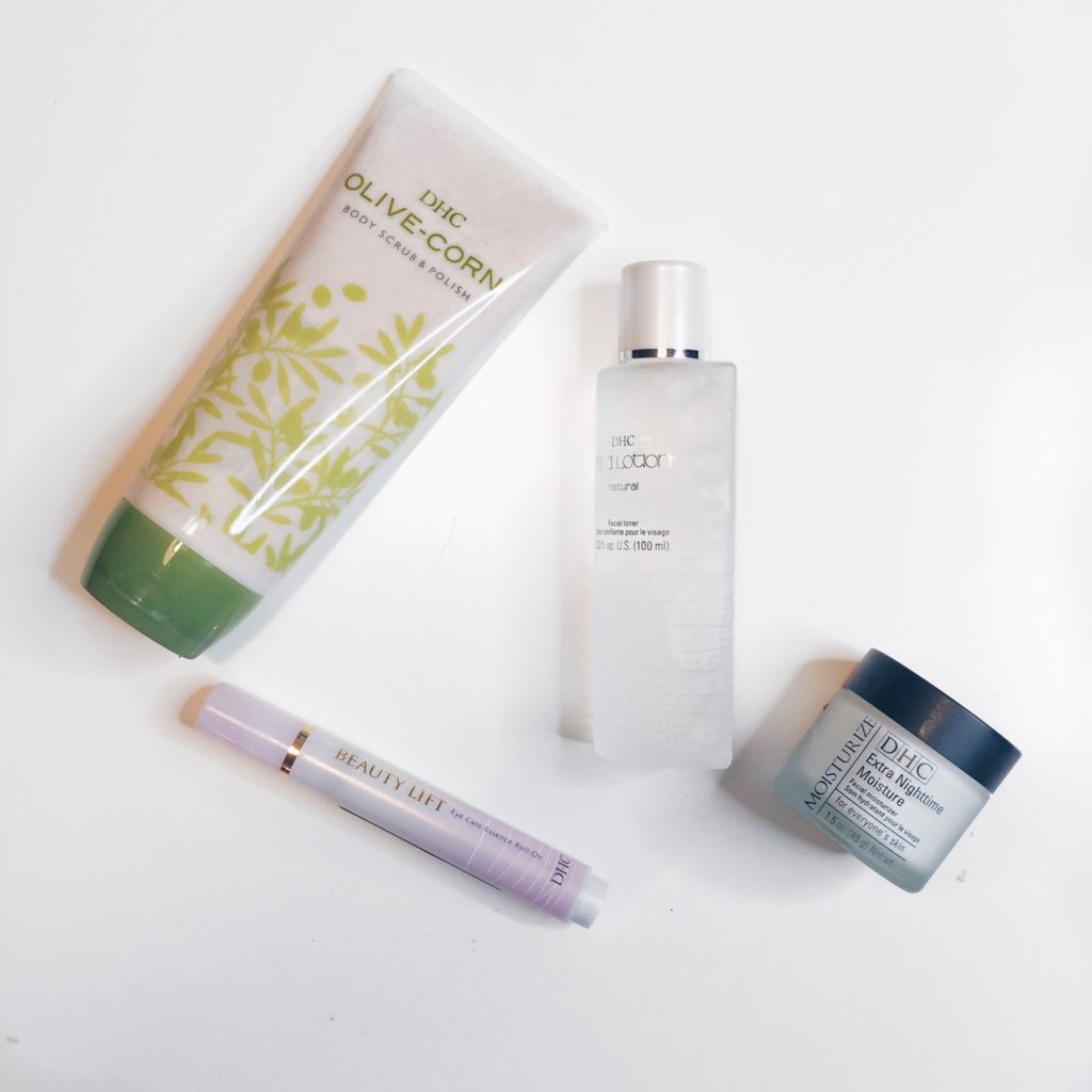 busy week skincare routine. DHC skincare products review
