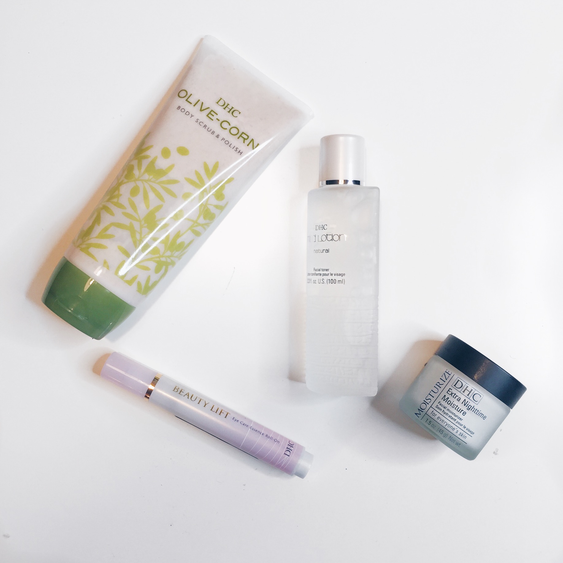busy week skincare routine. DHC skincare products review