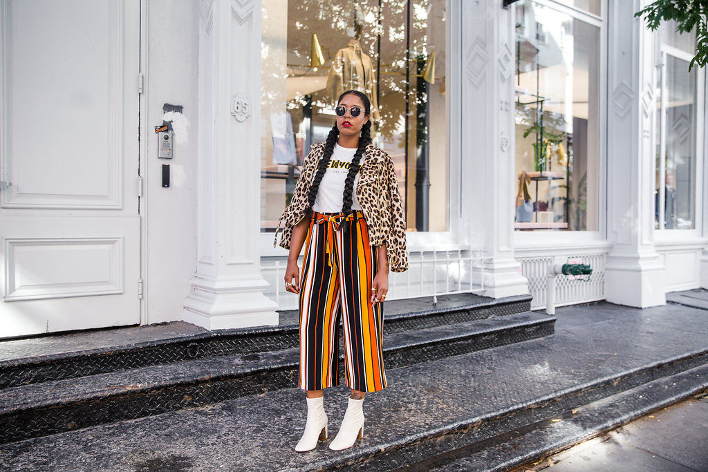 how to mix prints fall 2016 fashion street style