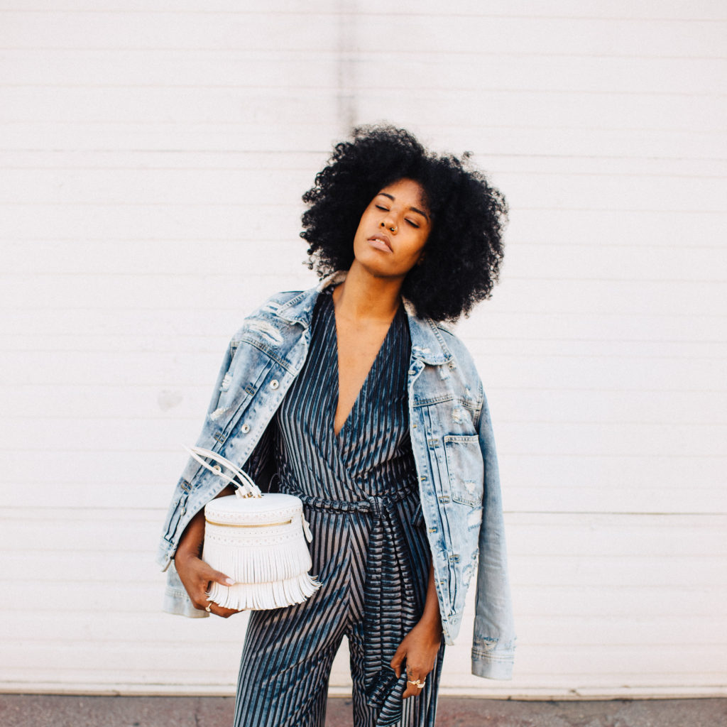 black style natural fashion blogger LA based