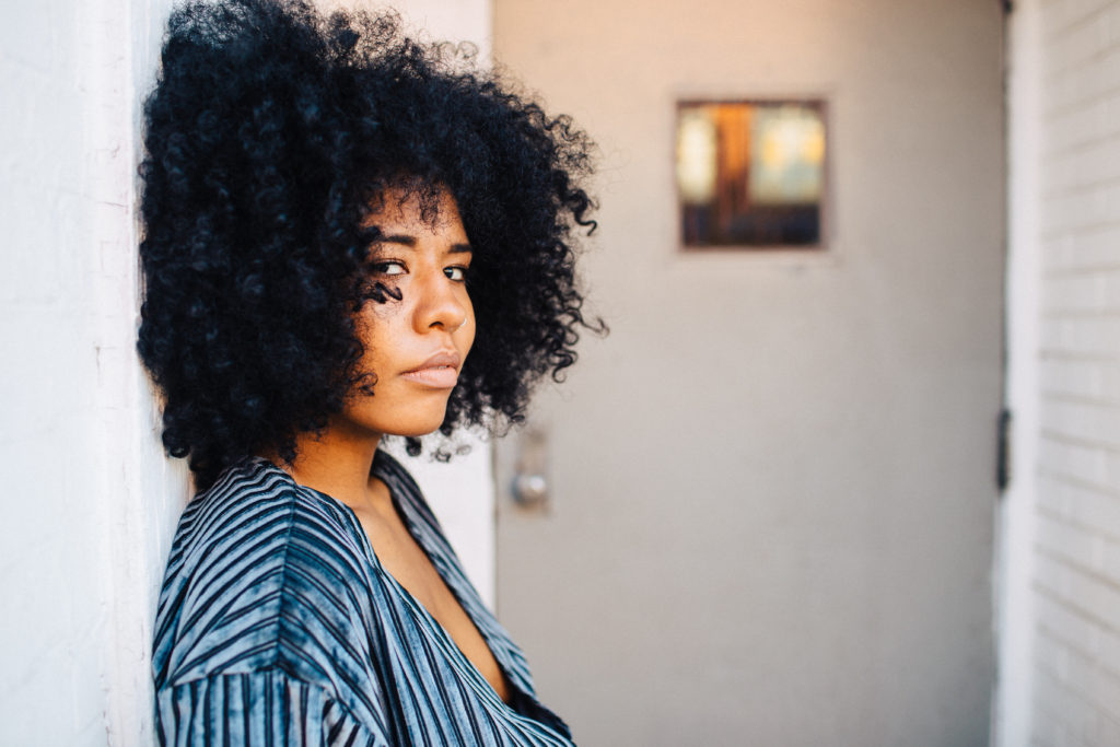 natural hair afro blogger in LA