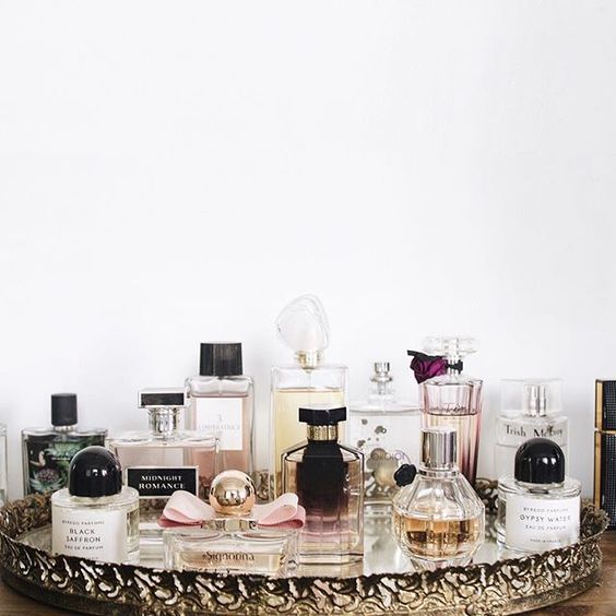 fragrance perfume bottle collection storage display