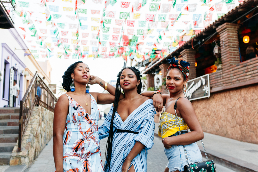 Black girls in Mexico. Building a tribe. Squad goals. Female travel.