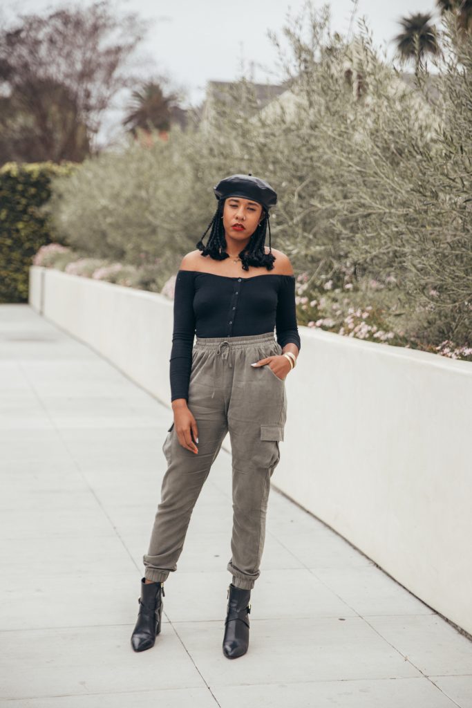 Military chic style inexpensive shop tobi blogger review la fashion black girl Los Angeles blogger. Brooklyn nyc