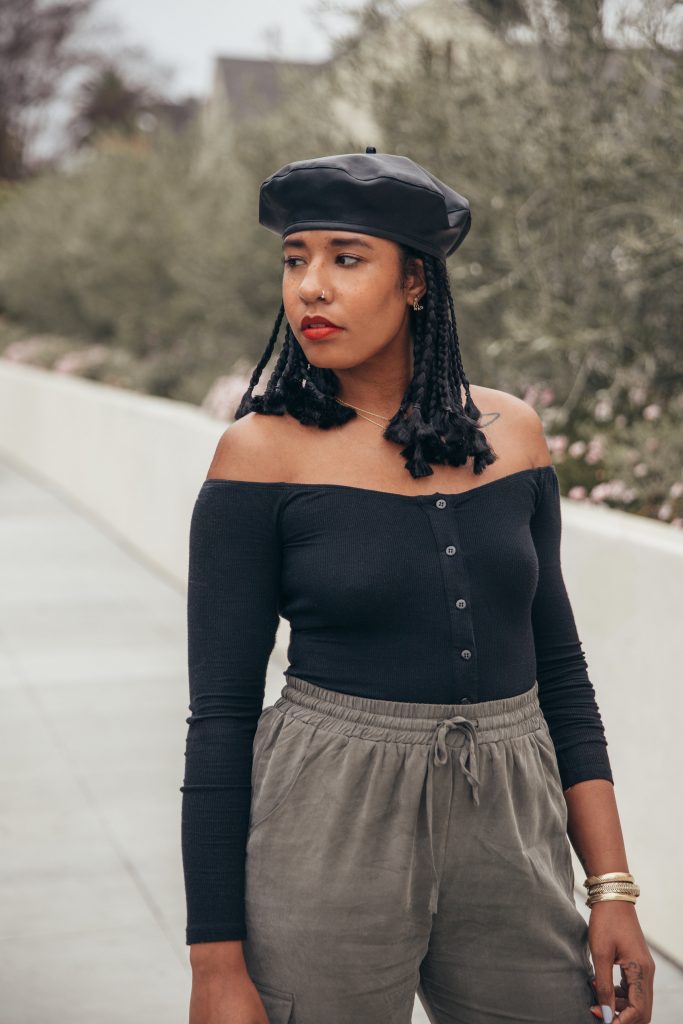 Military chic style inexpensive shop tobi blogger review la fashion black girl Los Angeles blogger. Brooklyn nyc